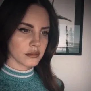 🍒 Lana Del Rey singer, musician, woman, portrait telegram sticker
