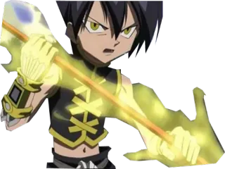 😡 Anime, Shaman King, Arma, Ataque, Mangá telegram sticker