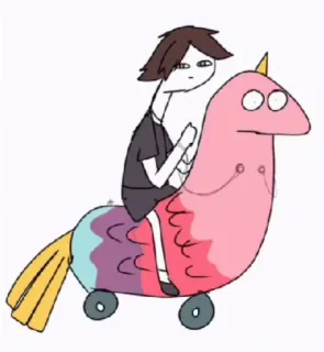 😄 adesivo, desenho, personagem, desenho animado, passeio, animal telegram sticker