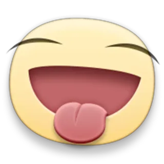 😝 Emoji, Faccia, Lingua, Divertente, Espressione telegram sticker