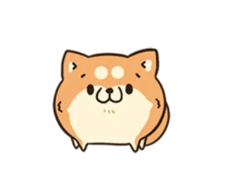 🐶 Hund, Shiba Inu, süß, Tier, Haustier, Cartoon telegram sticker