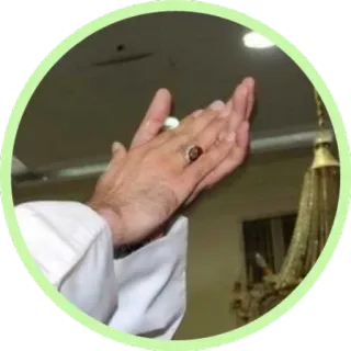 👏 mani, preghiera, gesto religioso, islam, musulmano, culto telegram sticker