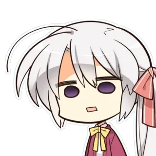 ⚪️ อนิเมะ, มังงะ, จิบิ, ตัวละคร, น่ารัก, สติกเกอร์ telegram sticker