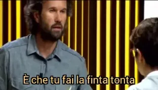 🤥 È che tu fai la finta tonta telegram sticker