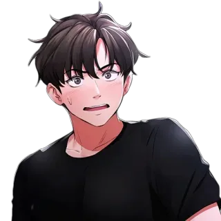 😧 Anime, Manga, Postać, Wyraz, Zmartwiony telegram sticker