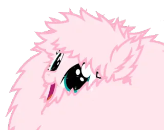 😍 różowy, kucyk, kreskówka, słodki, animacja, puszysty telegram sticker