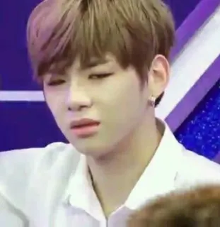 😑 face, expression, disgust, person, portrait, k-pop, celebrity telegram sticker