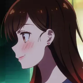 ❤️ Anime, Fille, Profil, Dessin animé, Chizuru Ichinose whatsapp sticker