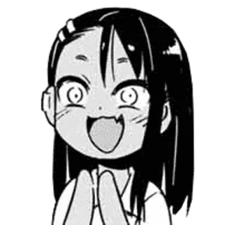 👏 Nagatoro Don't Toy With Me, Miss Nagatoro Anime, Manga, Nagatoro, Hayase Nagatoro, Dibujos animados, Lindo, Chica, Sonriendo telegram sticker
