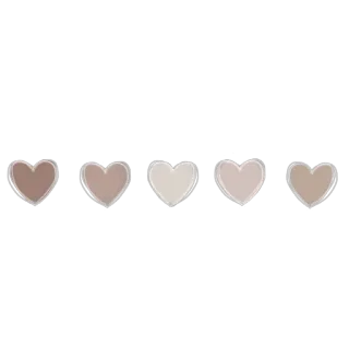 ❤️ Herzen, Liebe, Pastell, Neutral, Niedlich, Ästhetisch whatsapp sticker