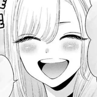📀 animé, manga, souriant, joyeux, fille, dessin animé telegram sticker