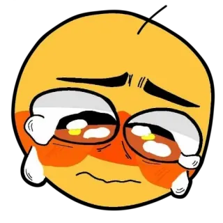 😭 表情符号, 悲伤, 哭泣, 难过, 情绪化 telegram sticker