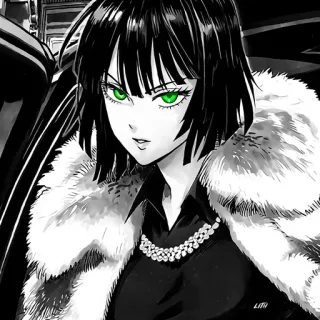 💚 Fubuki One-Punch Man Anime, Manga, Fubuki, One-Punch Man, Esper, Poteri psichici, Villain telegram sticker