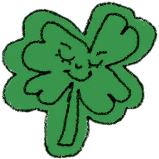 🍀 trèfle, chance, trèfle, plante, vert, trèfle à quatre feuilles, bonne chance telegram sticker