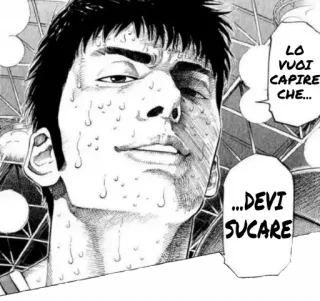 😏 LO VUOI CAPIRE CHE... ...DEVI SUCARE anime, manga, italian, offensive, swear telegram sticker