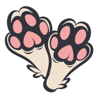 🐾 paw, animal, cute, pet, toe beans, claws telegram sticker