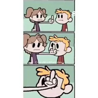 🖕 dedo corazón, ofensivo, dibujo animado, grosero, gesto, ilustración telegram sticker