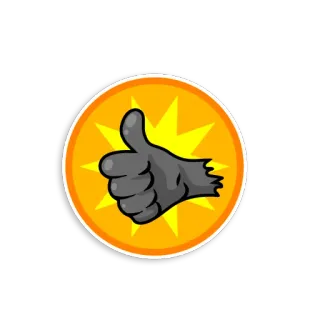 👍 Polegar para cima, Gostei, Aprovação, Sucesso, Positivo telegram sticker