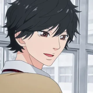 😀 Anime, Chłopak, Portret, Manga, Postać, Ilustracja telegram sticker