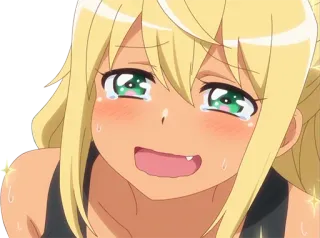 🥰 Аниме, Плачущий, Женщина, Пот, Аниме девушка telegram sticker