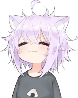 😊 Anime, Kawaii, Imut, Chibi, Telinga kucing, Karakter telegram sticker