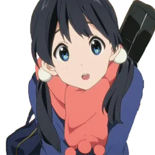 😮 アニメ, 女の子, キャラクター, イラスト, 可愛い, 漫画 whatsapp sticker