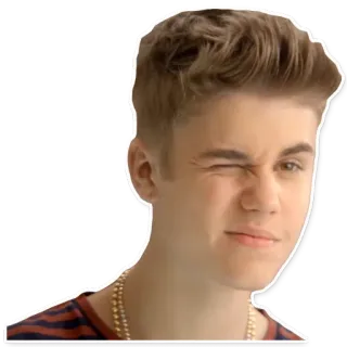 😉 Justin Bieber 가수, 팝, 음악, 사람, 윙크 telegram sticker