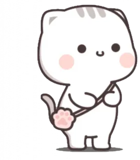 ☺️ kat, schattig, dier, sticker, kitten, cartoon telegram sticker