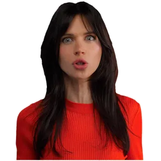 😈 femme, visage, expression, portrait, personne, fille telegram sticker