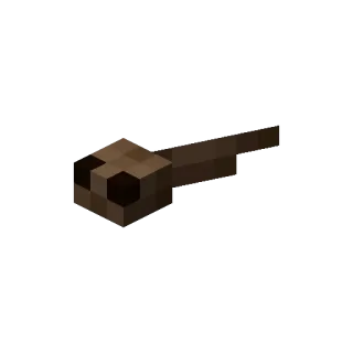 🐸 Minecraft, Têtard, Animal, Bloc, Marron, Jeu whatsapp sticker