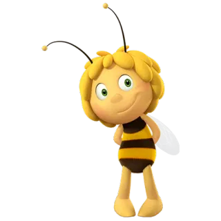 😏 Maya the Bee пчела, мультфильм, животное, насекомое, Майя пчела whatsapp sticker
