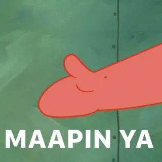 🤝 Patrick Star SpongeBob SquarePants MAAPIN YA telegram sticker