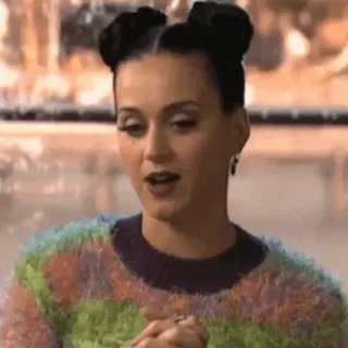 ✨ Katy Perry 名人, 流行歌星, 歌手, 肖像, 女性, 棕发 whatsapp sticker