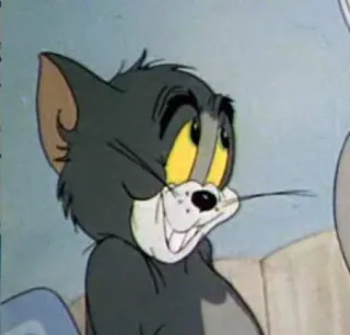 ☺️ Tom Cat Tom and Jerry Cartone animato, Gatto, Divertente, Classico, Animazione, Meme, Espressione telegram sticker