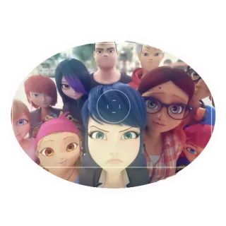 😡 Miraculous: Tales of Ladybug & Cat Noir miraculous ladybug, ladybug, cat noir, desenho animado, anime, amigos telegram sticker