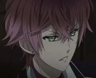 😑 Ayato Sakamaki Diabolik Lovers anime, vampire, bishounen, Diabolik Lovers, Ayato Sakamaki, male, red hair telegram sticker