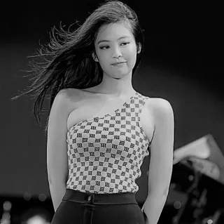 🐾 Jennie Дженни, K-поп, Певица, Blackpink, Знаменитость, Женщина, Мода telegram sticker