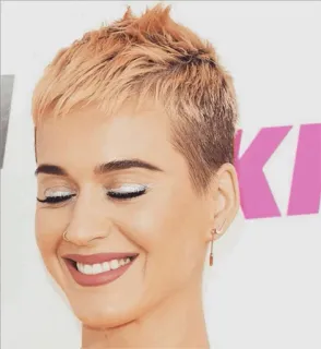 ☕ Katy Perry penyanyi, wanita, selebriti, potret, senyum, bintang pop, orang telegram sticker