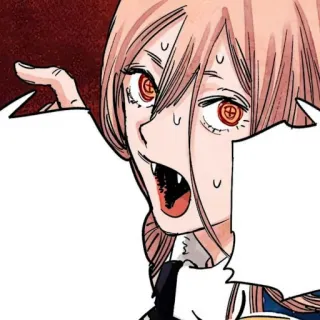 🗯 Power Chainsaw Man anime, manga, chainsaw man, power, demonio, horror whatsapp sticker