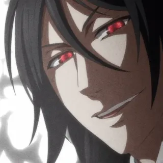 ⛓ Sebastian Michaelis Black Butler 动漫, 恶魔, 塞巴斯蒂安, 黑执事, 漫画 telegram sticker
