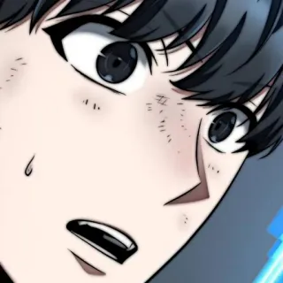 🗯 Anime, Hombre, Miedo, Angustia, Emoción telegram sticker