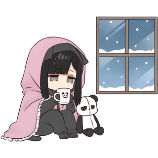 Юрудура-тян 10 @Nyasticks telegram stickers