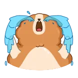😭 huilen, verdrietig, emotie, cartoon, tranen telegram sticker