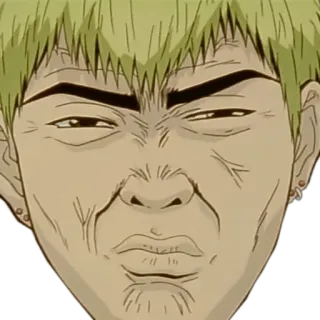 😬 Anime, Manga, Wajah, Ekspresi, Marah, Kartun, Pria whatsapp sticker