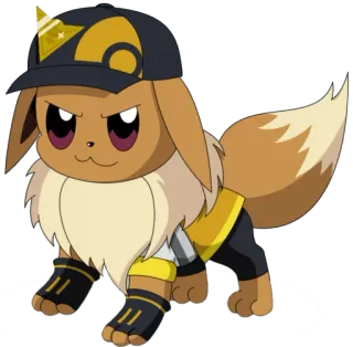 😎 Eevee Pokemon Anime, Eevee, Pokémon, Kartun, Binatang, Hewan peliharaan whatsapp sticker