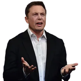😠 Elon Musk Elon Musk, empresário, Tesla, Tecnologia, Meme, Expressão telegram sticker