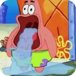 🫥 Patrick Star SpongeBob SquarePants telegram sticker
