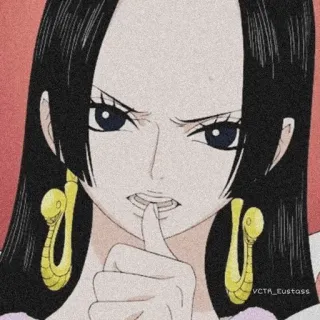 🖤 Boa Hancock One Piece Anime, Manga, One Piece, Boa Hancock, Nữ Hoàng Hải Tặc, Phụ nữ, Nhân vật telegram sticker