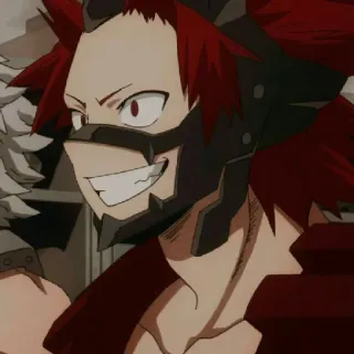 😃 Kirishima Eijiro My Hero Academia คิริชิมะ เอจิโร่, มายฮีโร่ อคาเดเมีย, อนิเมะ, มังงะ, ตัวละคร, เรดไรออต, ฮีโร่ telegram sticker