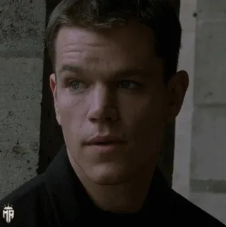 ☣ Matt Damon actor, celebrity, portrait, man telegram sticker